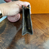 The Junco - Vintage Monogram Pouch in Tan