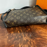 The Swan Crossbody - Vintage Monogram in Black