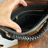 The Swan Crossbody - Vintage Monogram in Black