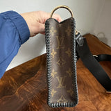 The Swan Crossbody - Vintage Monogram in Black