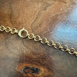 Upcycled Brass Dior Zipper Pull Necklace