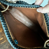 The Swan Crossbody - Vintage Monogram in Black