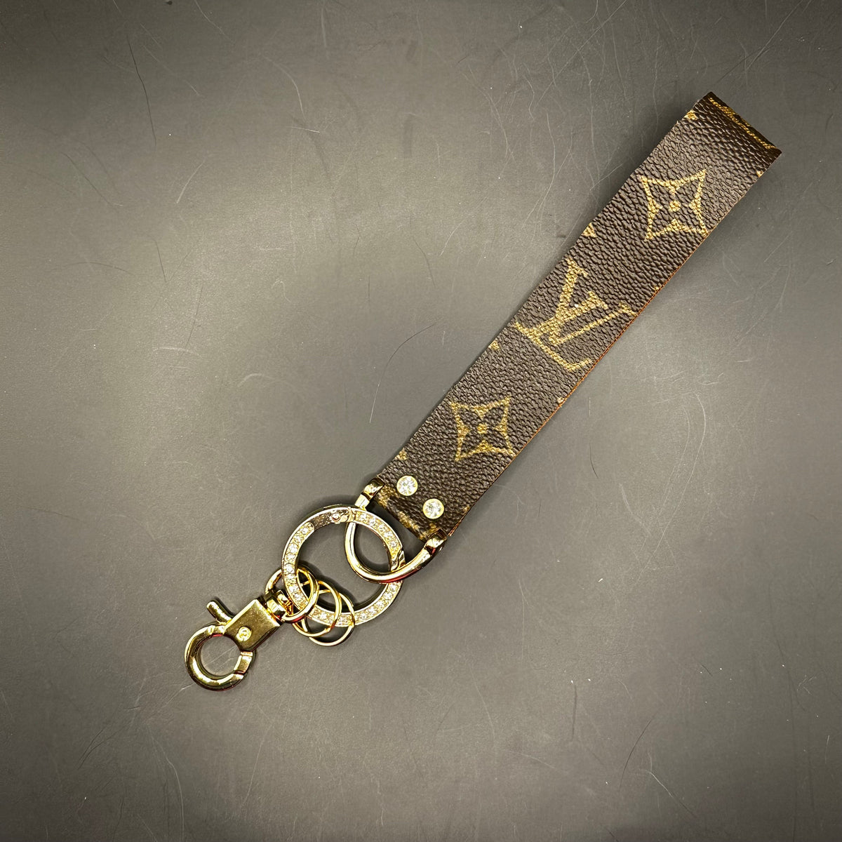 Blingy Upcycled Louis Vuitton Wristlet Strap/Key Chain – Beauty