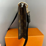 The Swan Crossbody - Vintage Monogram in Black