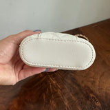 Button Bag - Quilted White Phone Crossbody with Gucci GG Button