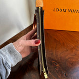 The Junco Wristlet - Vintage Monogram in Vachetta