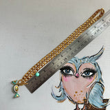 Sweet Like Candy - LV Charm Necklace with GF Cuban Chain