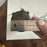 The Junco Wristlet - Vintage LV Monogram Papillon in Dark Brown