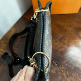 The Swan Crossbody - Vintage Monogram in Black