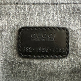 The Junco Crossbody/Clutch - Vintage Gucci Bamboo Cosmetic Bag in Black Leather
