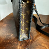 The Swan Crossbody - Vintage Monogram in Black