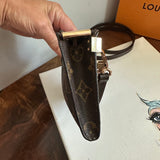 The Junco Crossbody - Vintage LV Monogram in Dark Brown