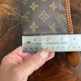 The Junco - Vintage Monogram Pouch in Tan