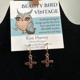 Upcycled LV Earrings