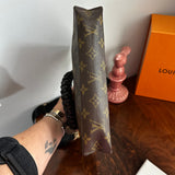 The Swan Crossbody - Vintage Monogram in Black
