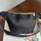LARGE Black Nylon Prada Tag Sling/Fanny Bag