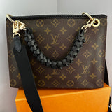 The Swan Crossbody - Vintage Monogram in Black