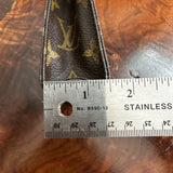 The Junco - Vintage Monogram Pouch in Tan