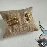 Upcycled LV Rivet Bangle Bracelet