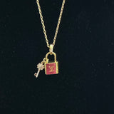 Upcycled LV Necklace
