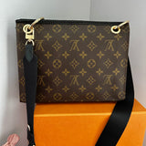 The Swan Crossbody - Vintage Monogram in Black