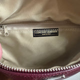 Plum Leather Prada Tag Sling/Fanny Pack Bag