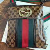 The Swan Messenger - Vintage Imprime Gucci in Brown