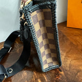 The Swan Crossbody - Vintage Damier in Black