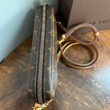 The Junco Crossbody Bag - Vintage Monogram in Tan