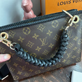 The Swan Crossbody - Vintage Monogram in Black