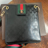 The Swan Messenger - Vintage Imprime Gucci in Black