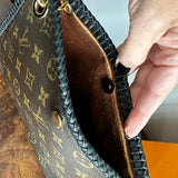 The Swan Crossbody - Vintage Monogram in Black