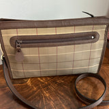 The Swan Crossbody - Vintage Burberry in Nova Check/Brown Leather