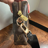The Sparrow Crossbody Bag - Vintage LV Monogram in Black