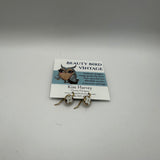 Upcycled LV Button Earwires