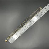 Louis Vuitton LV Lock Charm on Gold-Filled Paperclip Chain