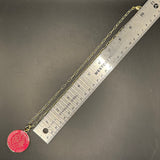 Large Hot Pink LV Trunks & Bags Charm on Gold-Filled Paperclip Chain Necklace