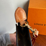 The Junco Wristlet - Vintage Monogram in Vachetta