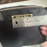 LARGE Black Nylon Prada Tag Sling/Fanny Bag