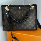 The Swan Crossbody - Vintage Monogram in Black