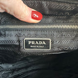 The Junco - Vintage Prada Shoulder Bag in Black/Bronze
