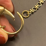 Repurposed LV Keychain Clasp with Pastilles Charm Necklace