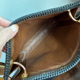 The Swan Crossbody - Vintage Monogram in Black