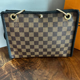 The Swan Crossbody - Vintage Damier in Black