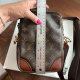 The Parrot Crossbody - Monogram in Brown