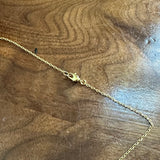 Upcycled LV Lock Charm and Key Necklace
