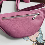 Pink Leather Prada Tag Sling/Fanny Pack Bag