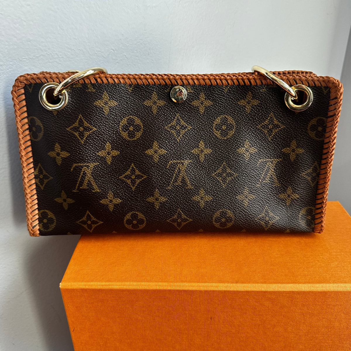 BMBMLV Vachetta Verstelbare leren riem voor kleine tassen, Pochette Mini NM Eva Favorite PM MM Nano Speedy, koffiebruin leer, 41.7 - 50.3 in(106-128cm),width 1.8cm/0.7inch