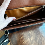 The Crane - Vintage Monogram LV Crossbody Bag in Black