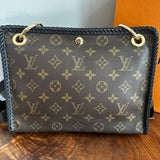 The Swan Crossbody - Vintage Monogram in Black